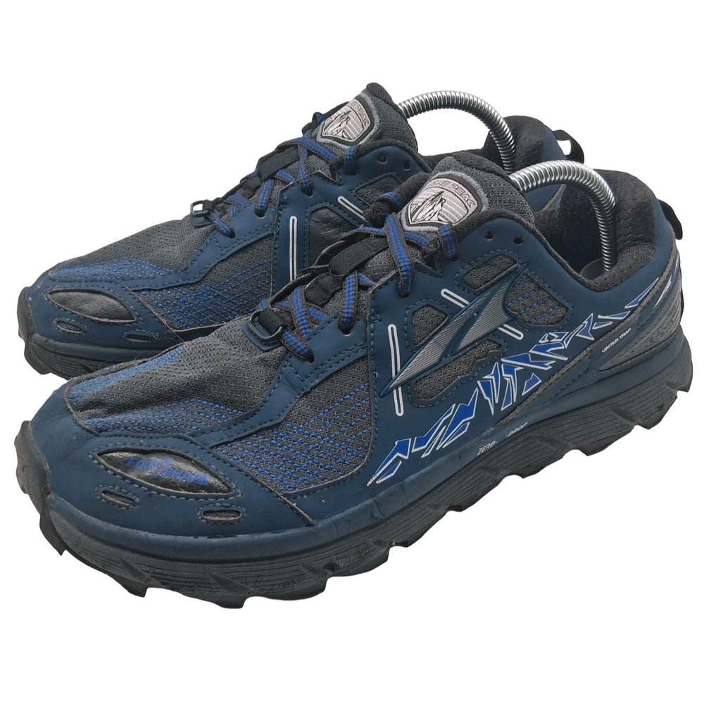 Altra Lone Peak Shoes Mens Size 10 Blue Trail Running Sneakers ALM1555F-1